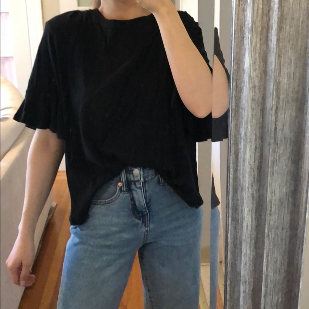 target Massimo t shirt with frilled sleeves